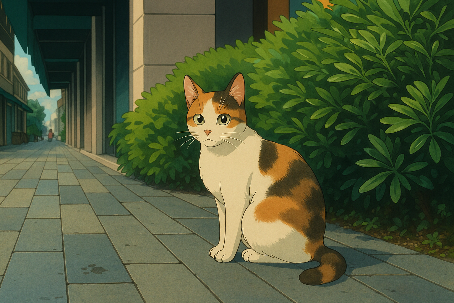 Ghibli style cat
