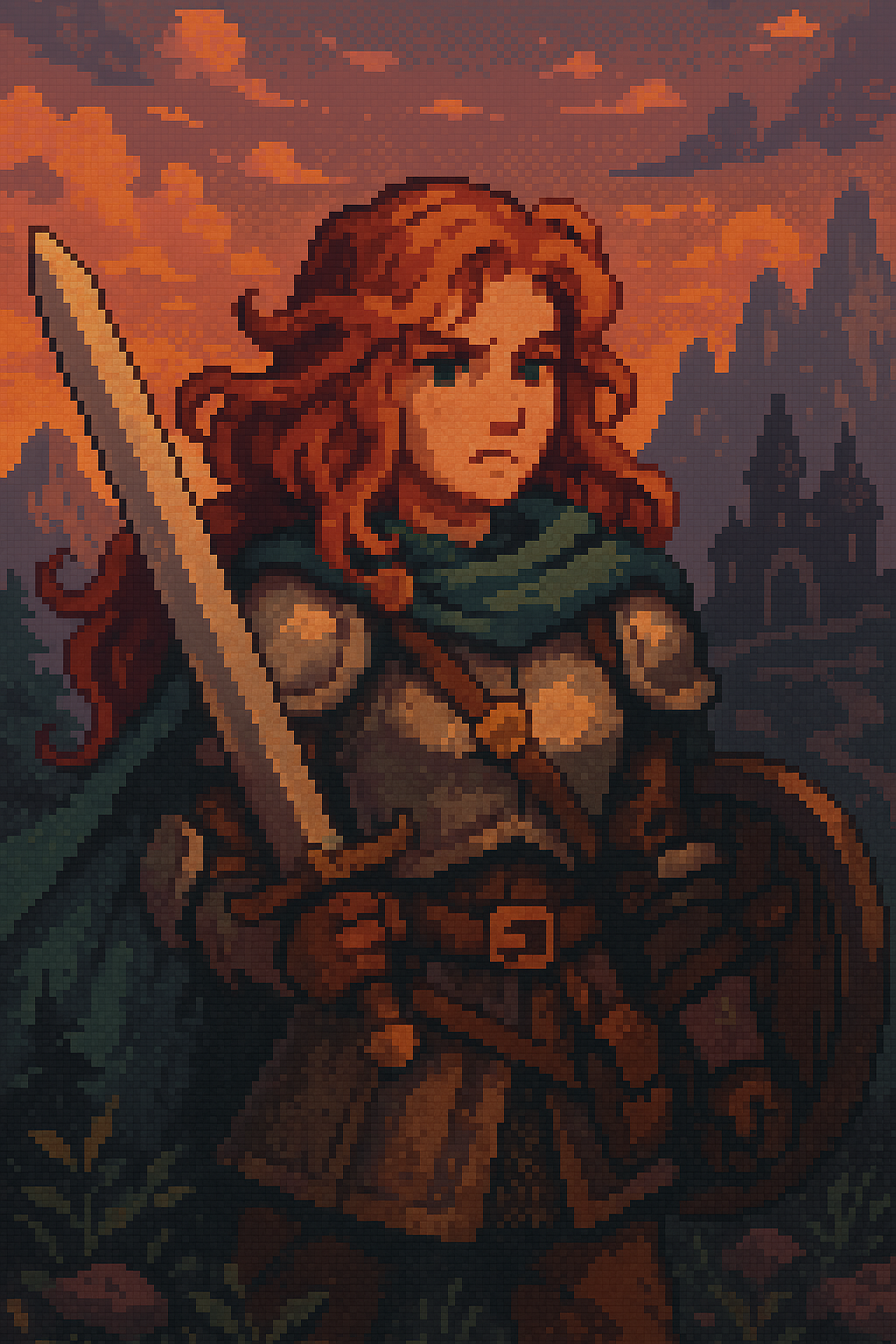 Generated pixel fantasy image